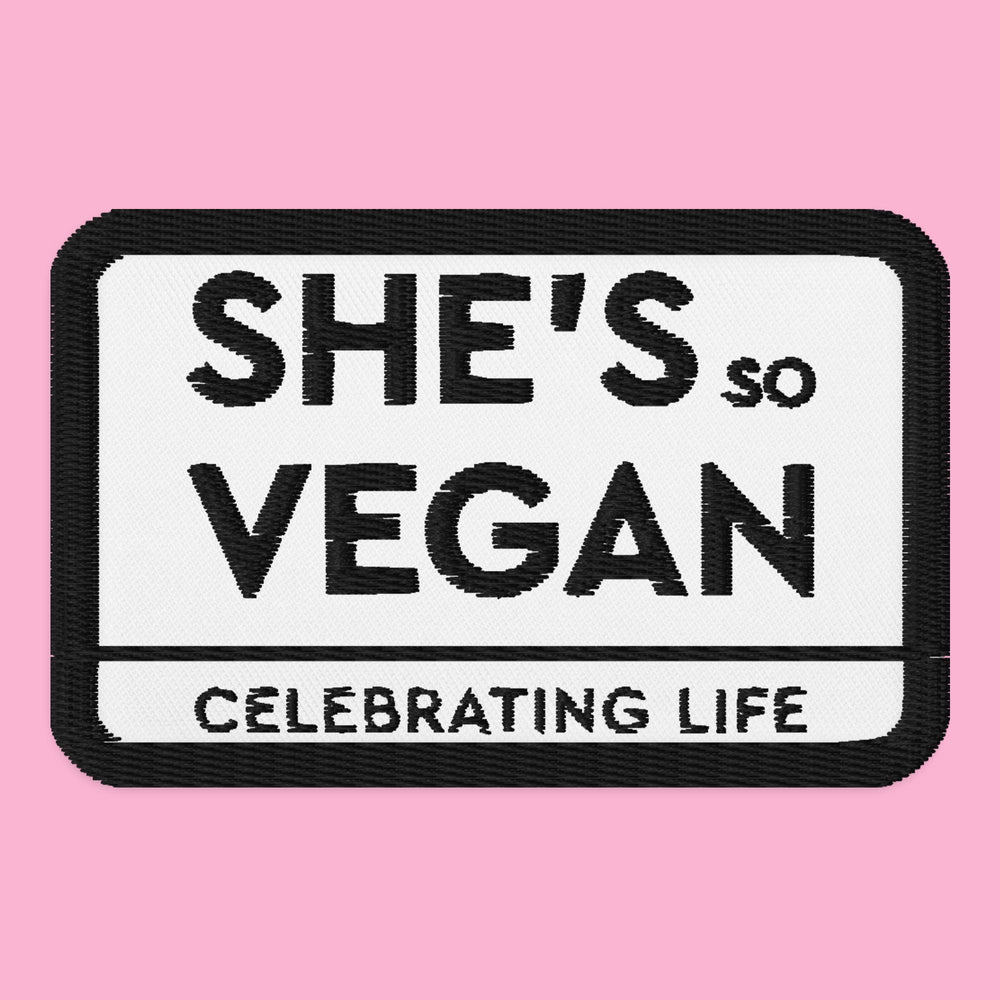 She's So Vegan - Embroidered patches