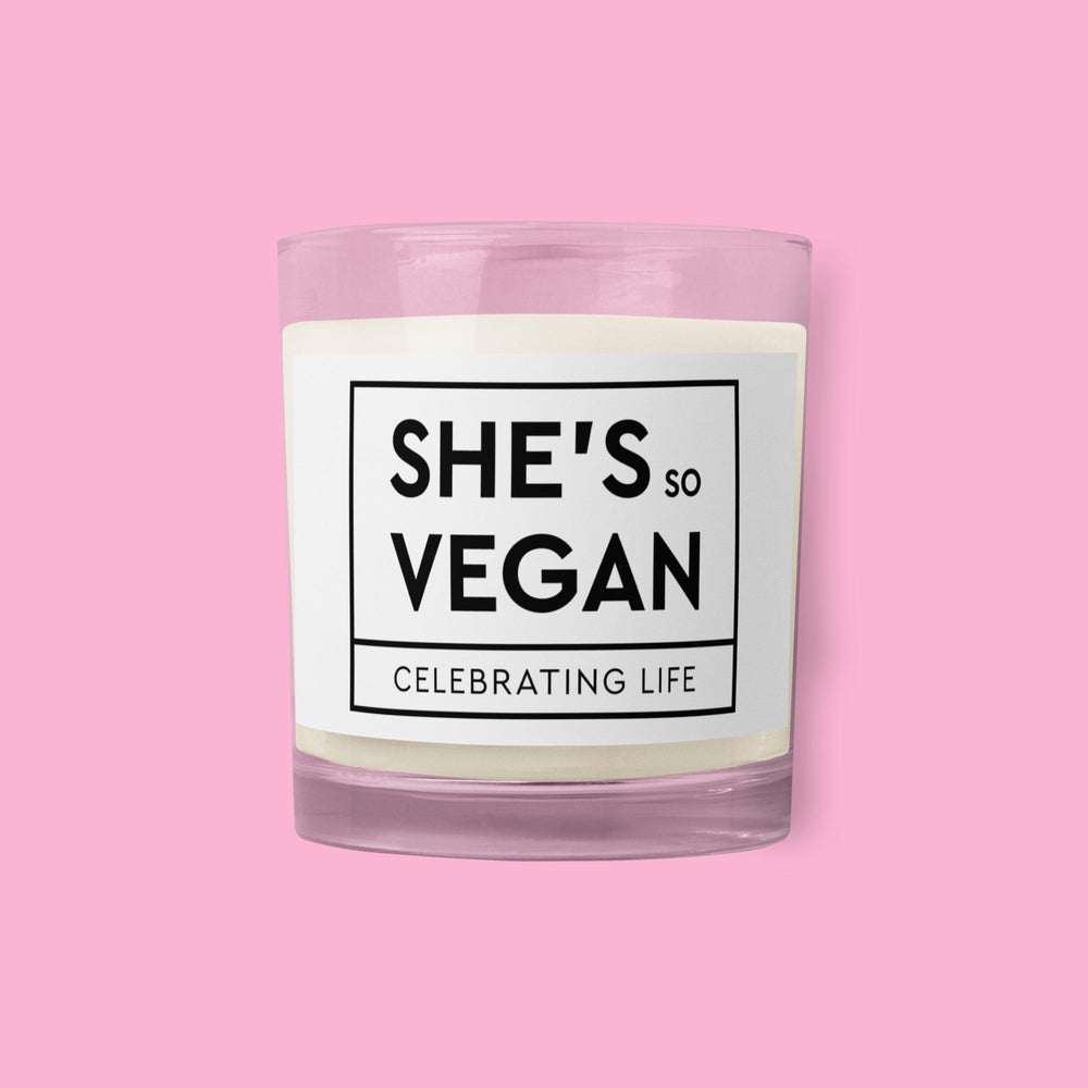 She's So Vegan - Vegan Candle soy wax candle Glass jar