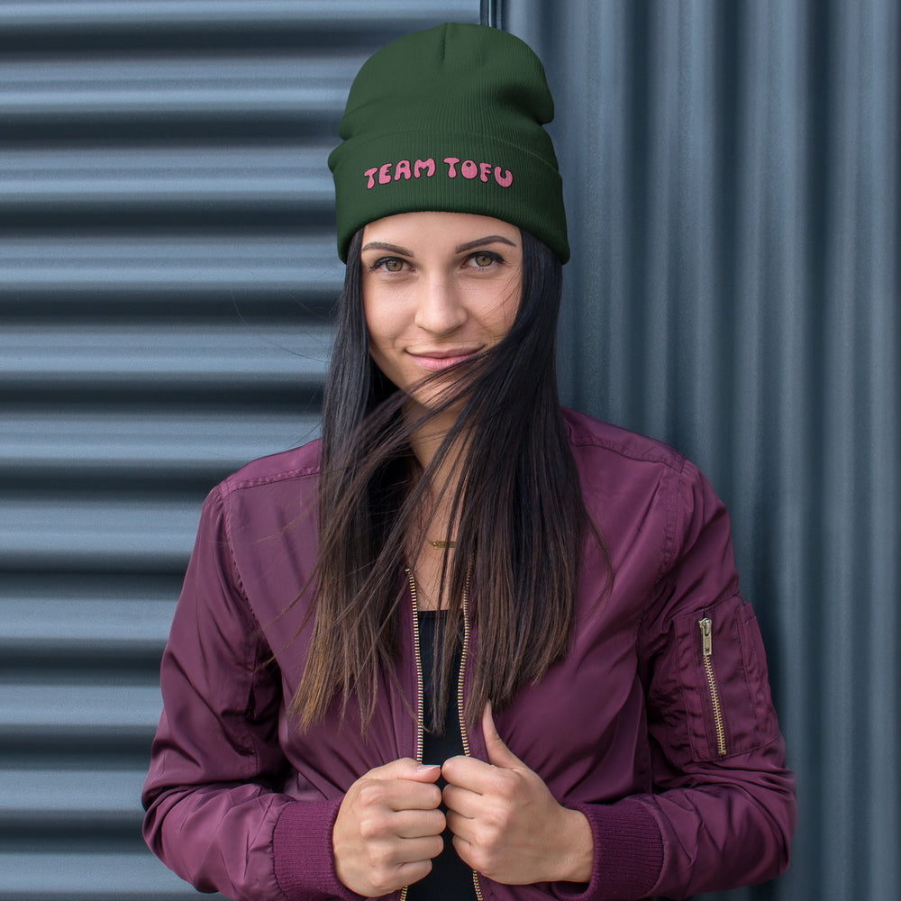 Team Tofu Pink - Embroidered Beanie