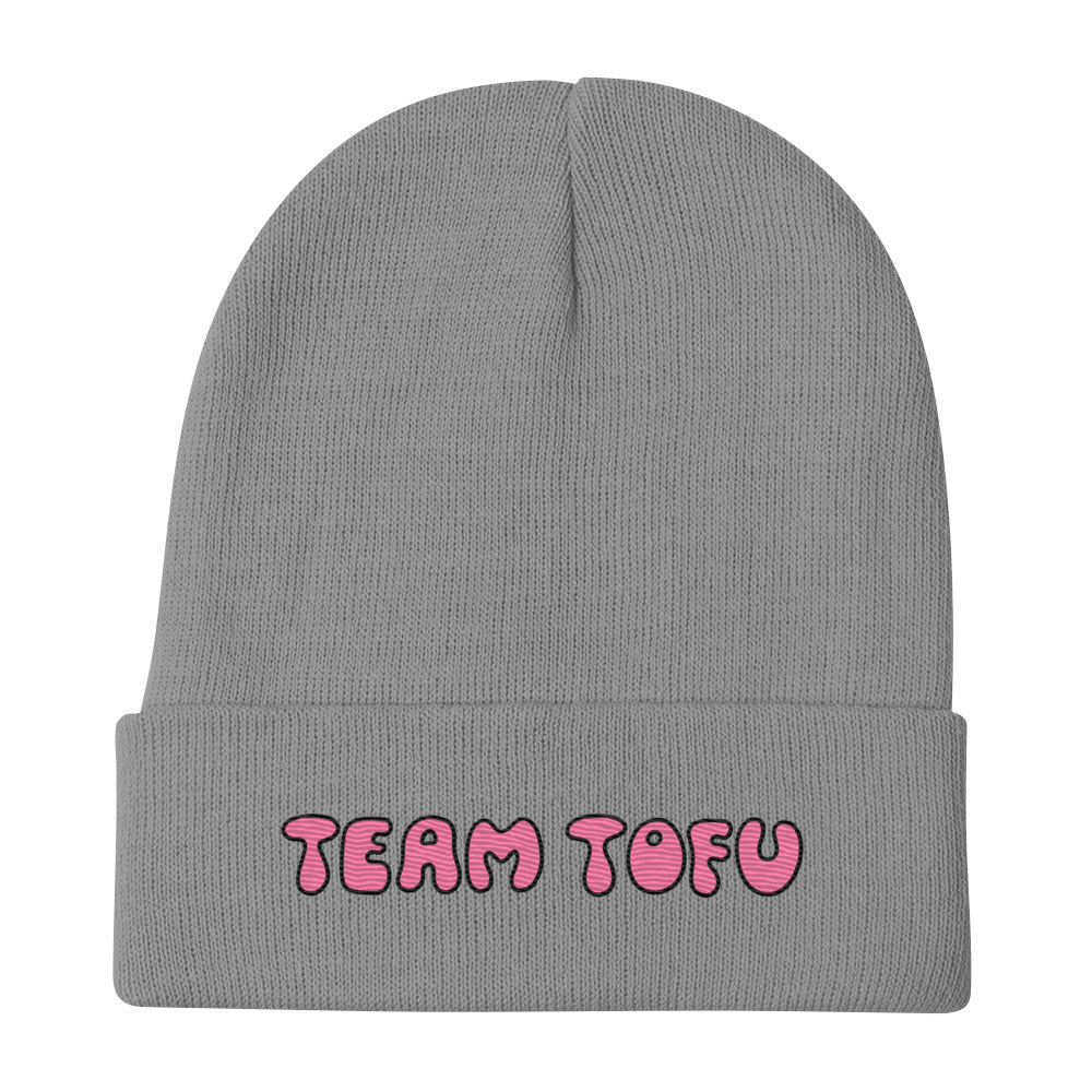 Team Tofu Pink - Embroidered Beanie