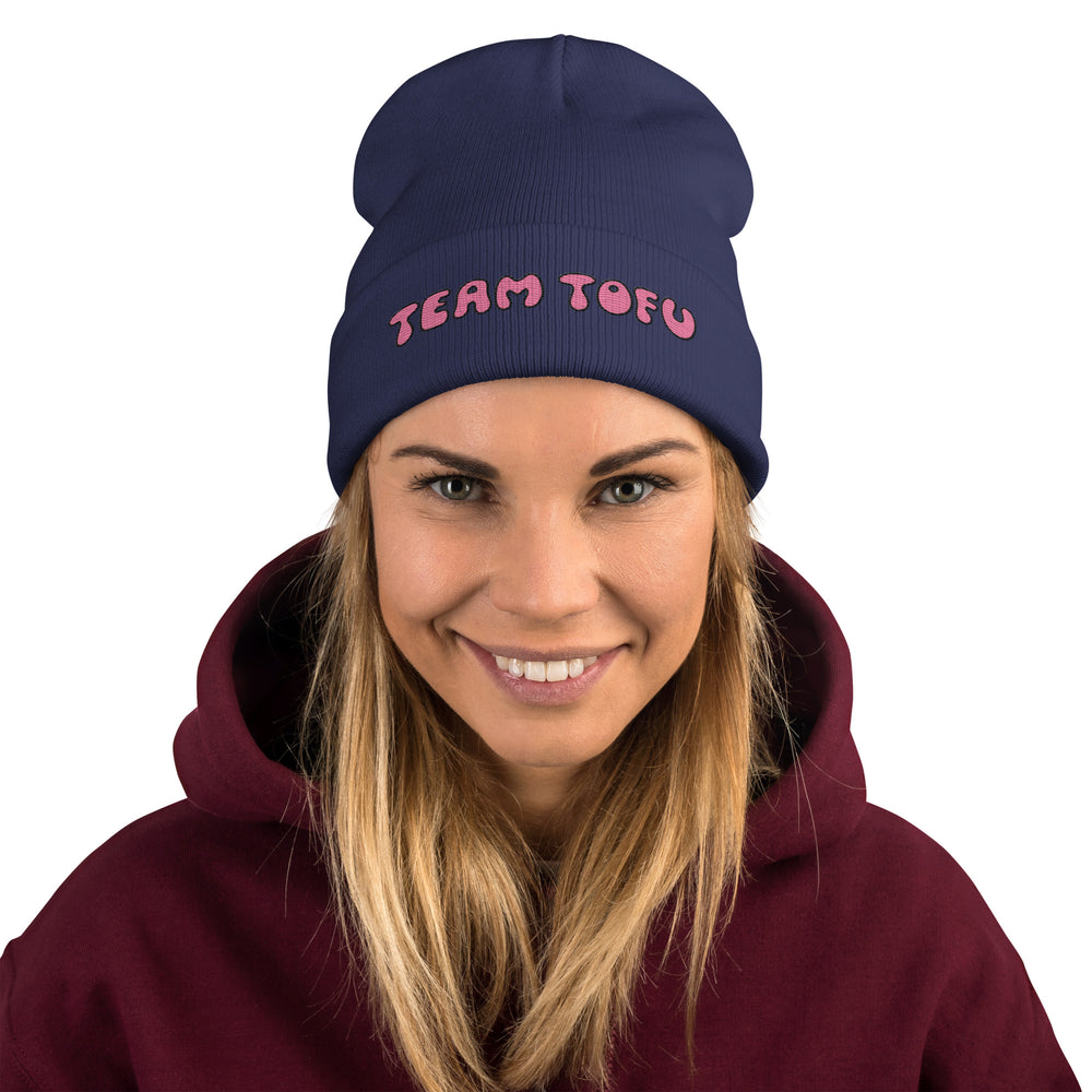 Team Tofu Pink - Embroidered Beanie