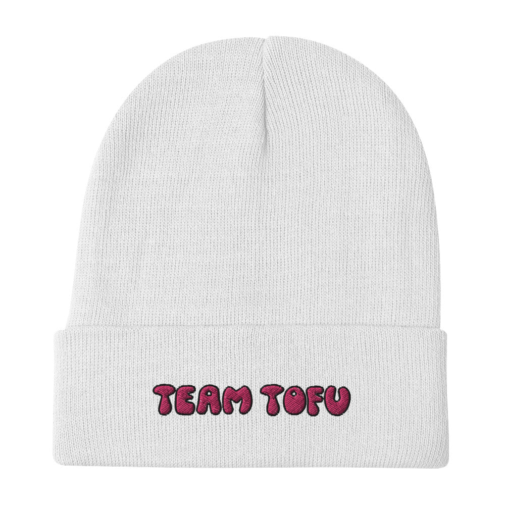 Team Tofu Pink - Embroidered Beanie