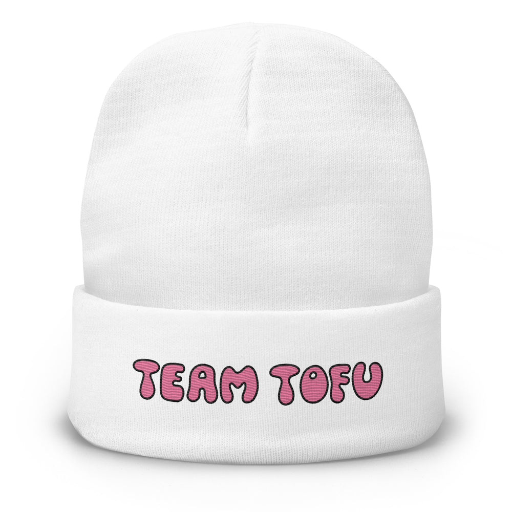 Team Tofu Pink - Embroidered Beanie