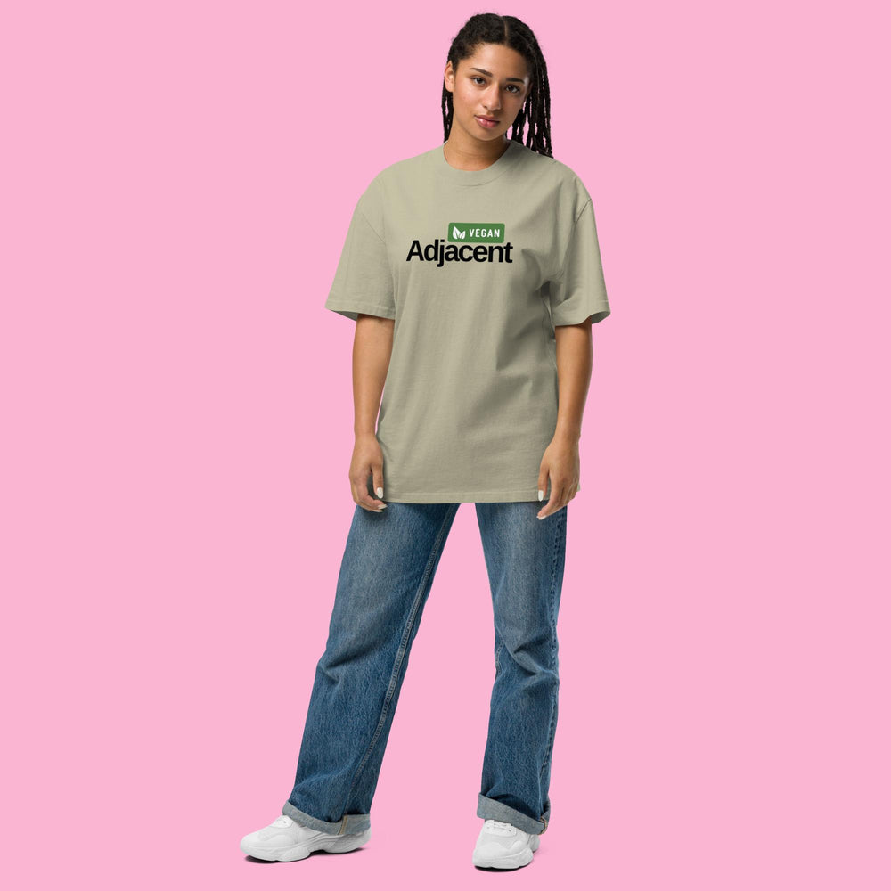 Vegan Adjacent-Oversized faded t-shirt