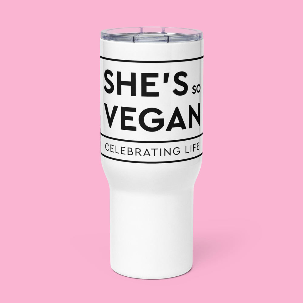 She's So Vegan - Travel mug with handle