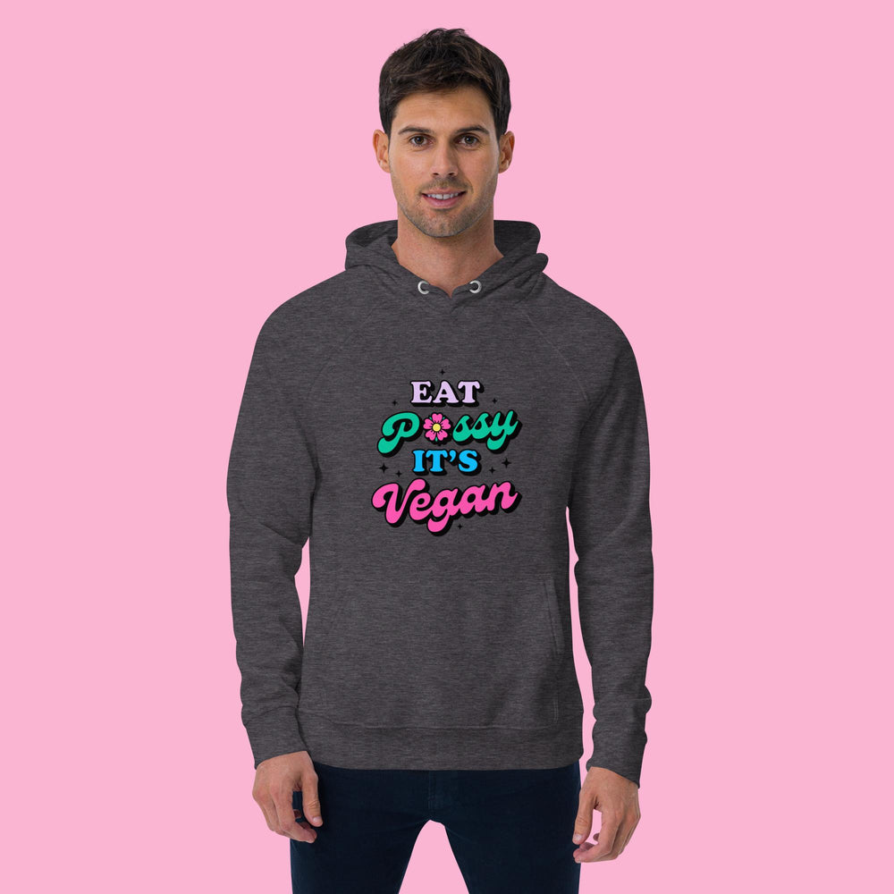 Eat Pussy It's Vegan - Unisex eco raglan hoodie