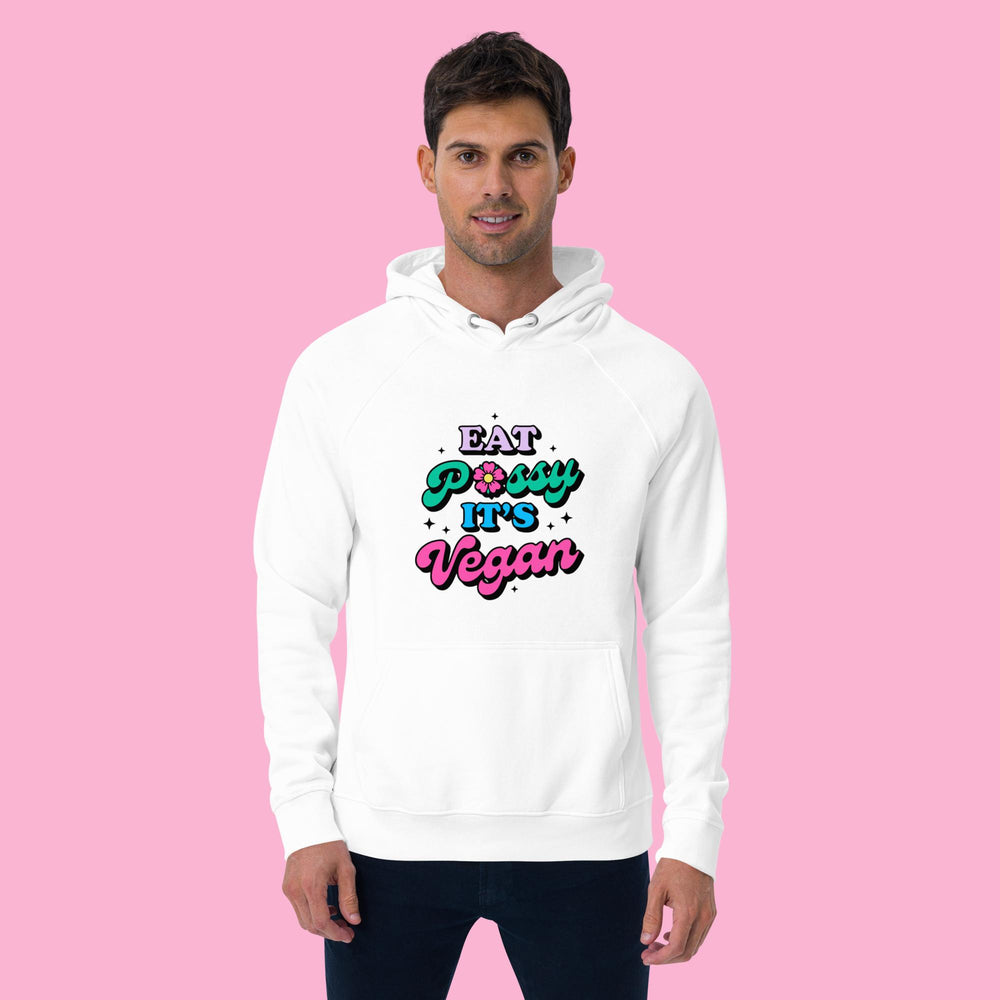 Eat Pussy It's Vegan - Unisex eco raglan hoodie