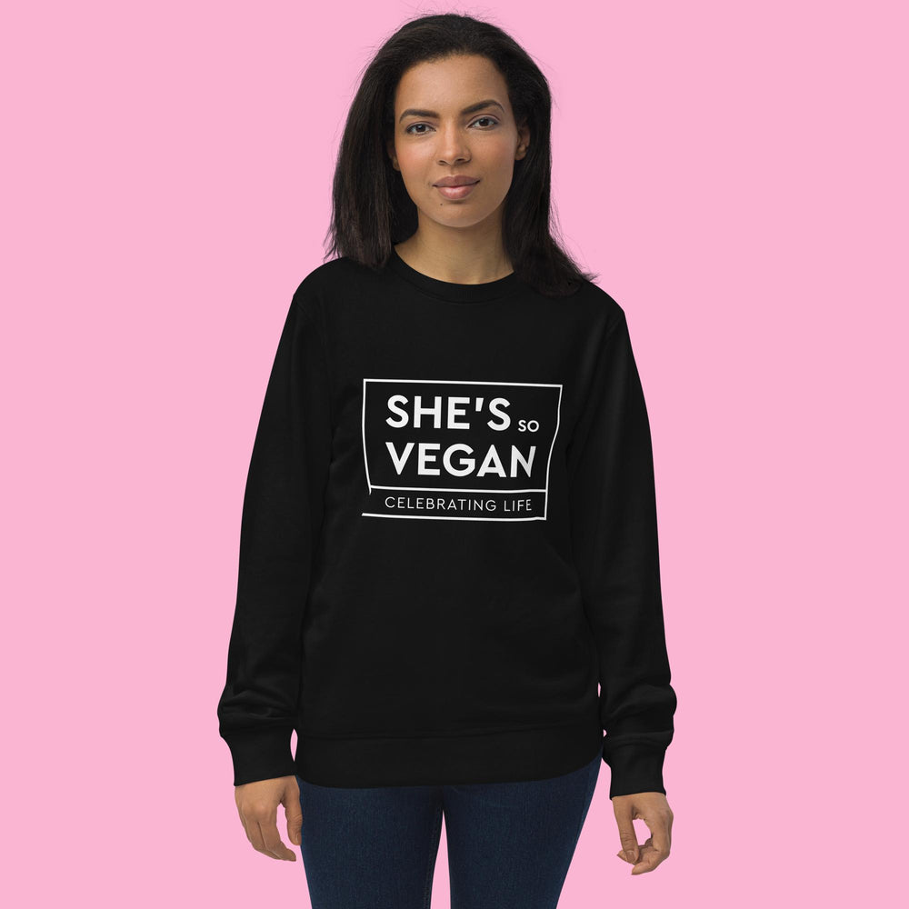 She's So Vegan - Unisex organic sweatshirt crewneck