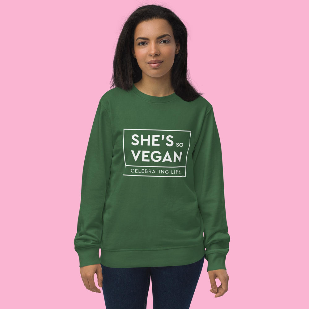 She's So Vegan - Unisex organic sweatshirt crewneck