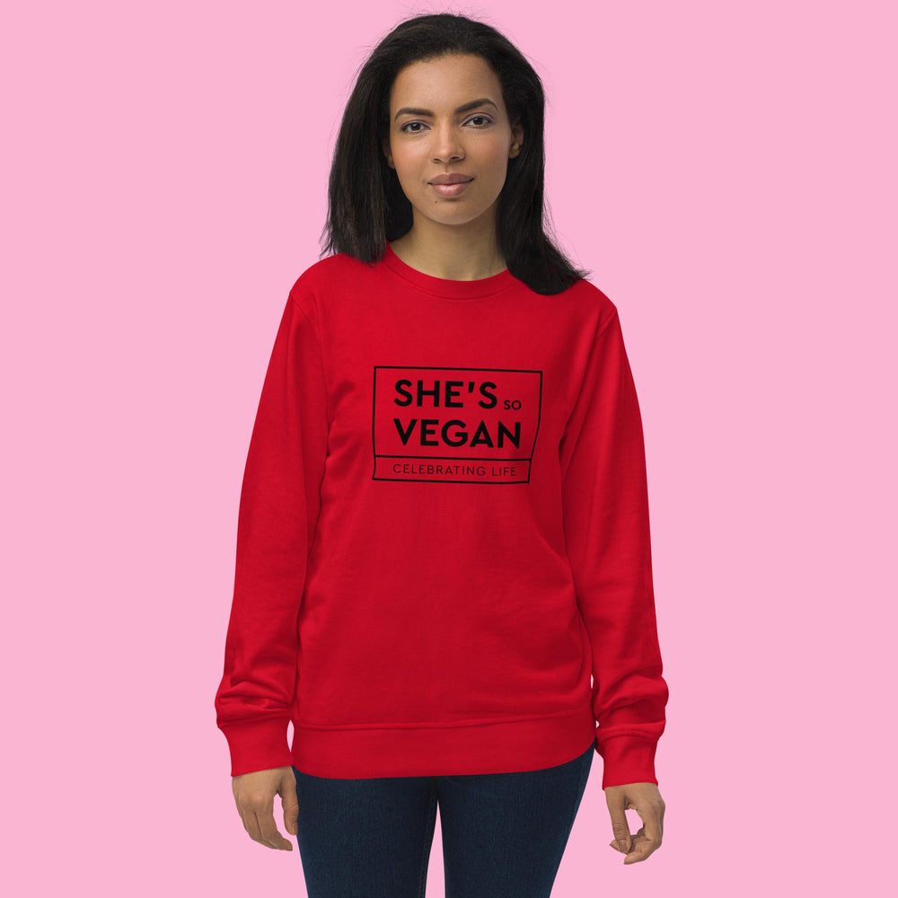 She's So Vegan - Unisex organic sweatshirt