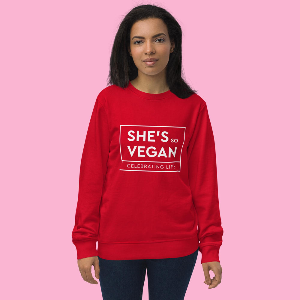 She's So Vegan - Unisex organic sweatshirt crewneck