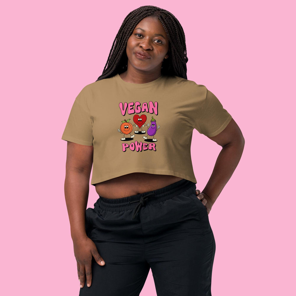 Vegan Power-Women’s crop top