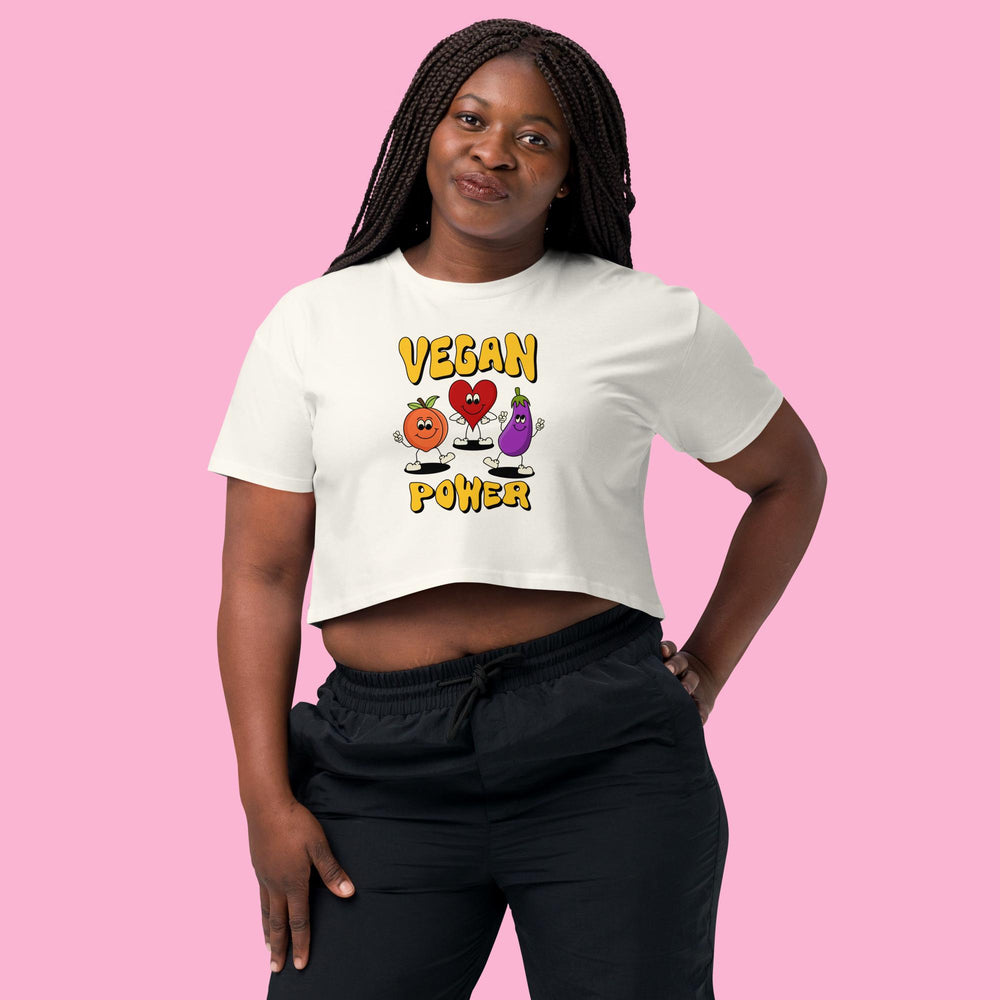 Vegan Power-Women’s crop top