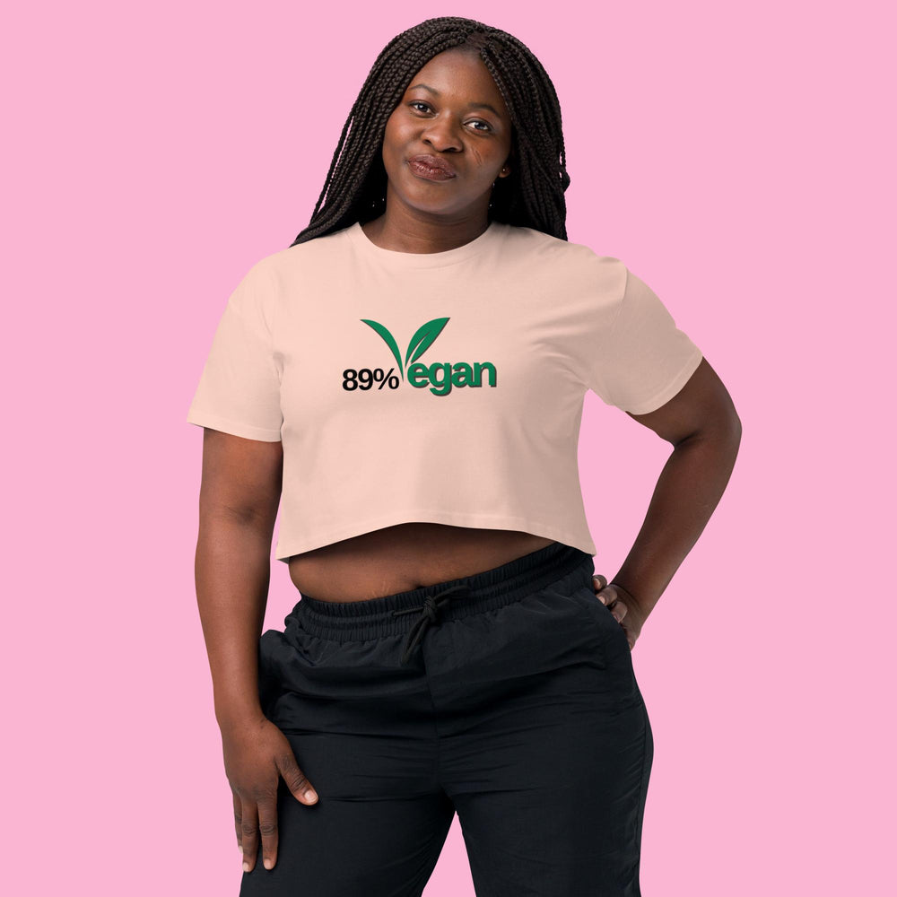 89% Vegan-Women’s crop top
